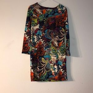 Women’s Floral Print Shirt Dress
